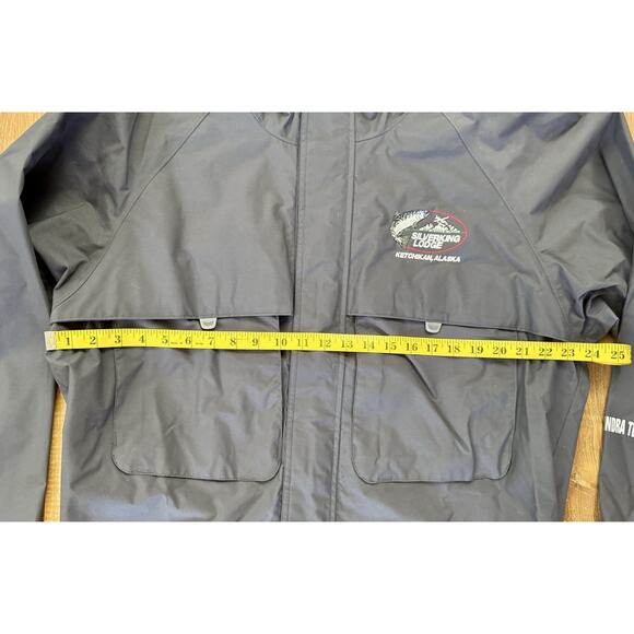 DRIFT CREEK #7000 Gray Tundra Tech Cargo Mens Rain Gear Jacket Wet‎ Wear EUC - Picture 3 of 13